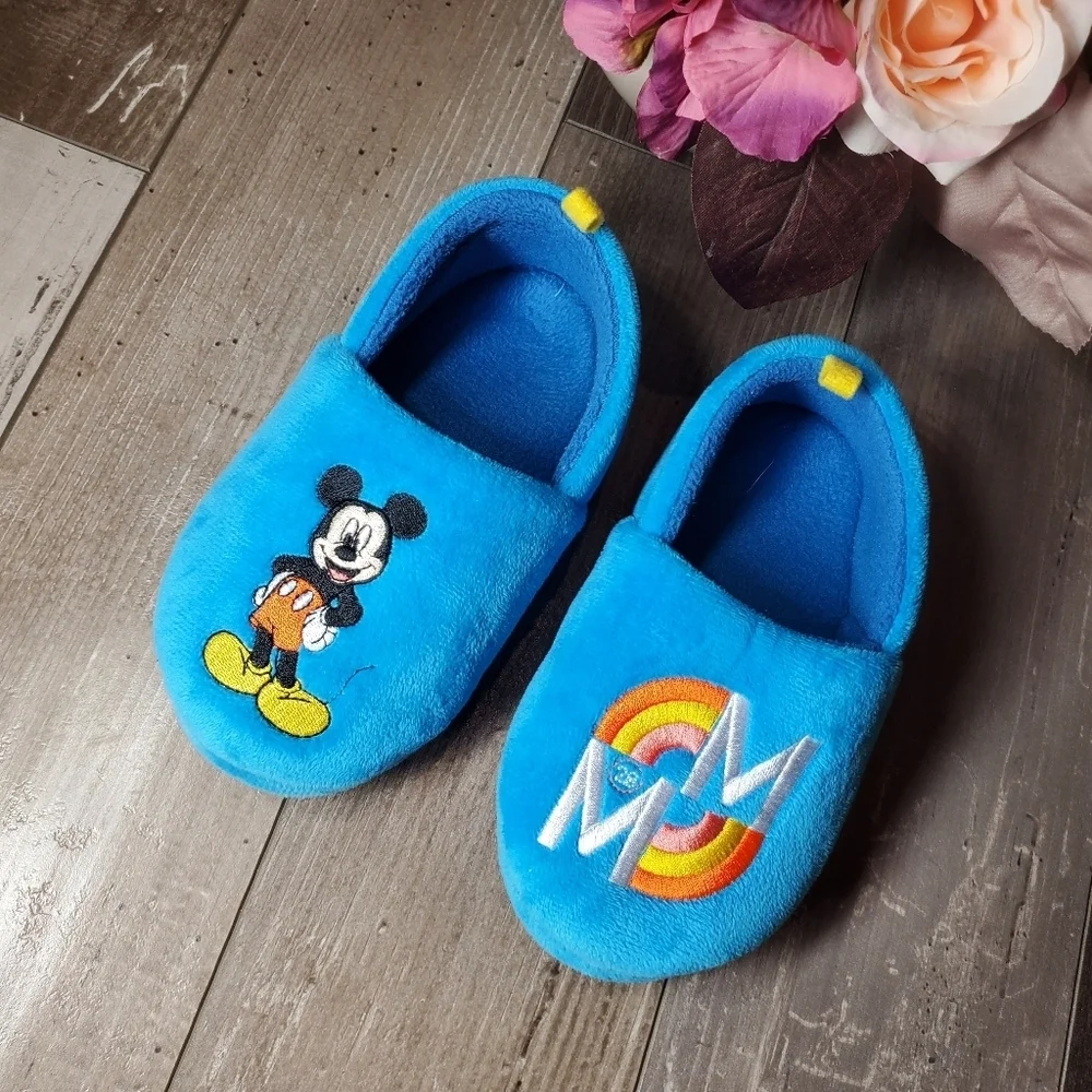 Disney Collection Kids Boys Mickey and Friends Mickey Mouse Slip-On Slippers